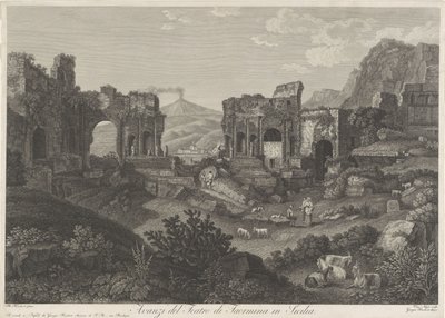 Tiyatro van Taormina Sicilya