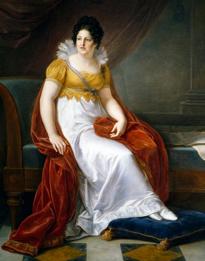 İspanya Maria Luisa, Lucca Düşesi (San Ildefonso) portresi by Vincenzo Camuccini