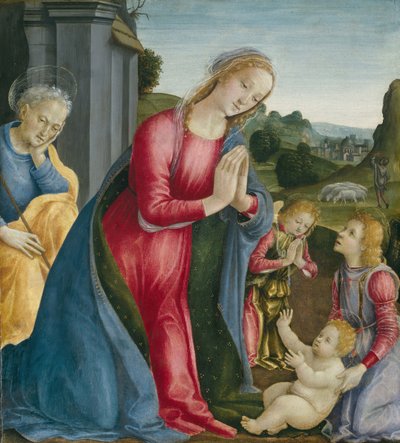 Mesih Çocuğunun Tapınması, c. 1490. by Vincenzo Frediani