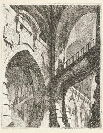 Bir binanın iç Caprici di Scene Teatrali (dizi adı) by Vincenzo Mazzi