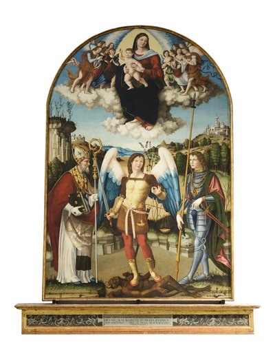 İhtişam İçinde Çocuklu Madonna by Vincenzo Pagani