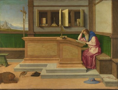 Aziz Jerome Çalışmasında, c. 1510 by Vincenzo di Biagio Catena