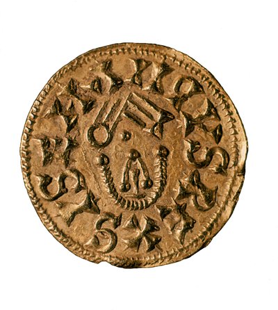 Kral Sisenand'ın Tremissis (veya triens), Tarraco, İspanya'da döküm, 7. yüzyıl (madeni para) by Visigothic