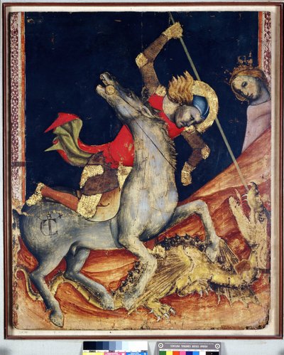 Aziz George ejderhayı öldürüyor by Vitale da Bologna