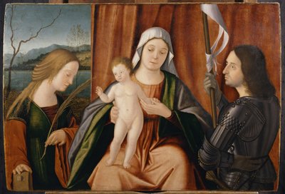 İskenderiyeli Aziz Catherine ve George veya Liberale ile Madonna ve Çocuk by Vittore Carpaccio