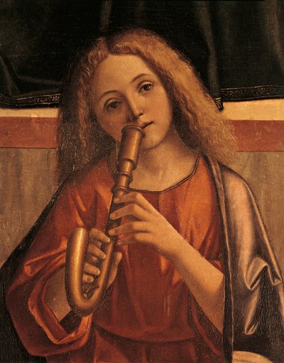 Âşık melek, İsa'nın Tapınakta Sunumu'ndan detay by Vittore Carpaccio