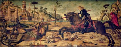 Aziz George Ejderhayı Öldürmek, 1502-07 by Vittore Carpaccio
