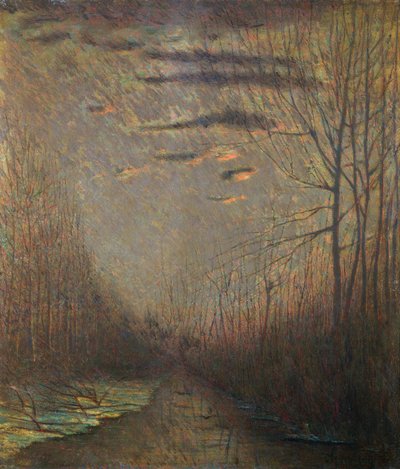 Gün batımında kanal by Vittore Grubicy de Dragon