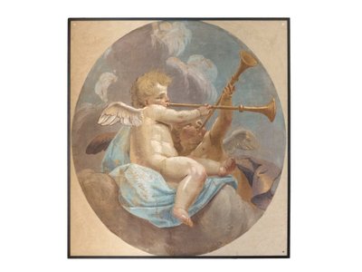 Aslen Aziz Augustinus kilisesinden meleklerin freskleri by Vittorio Maria Bigari