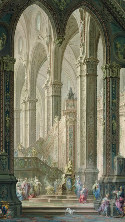 Putların önünde tütsü yakan Salomon by Vittorio Maria Bigari