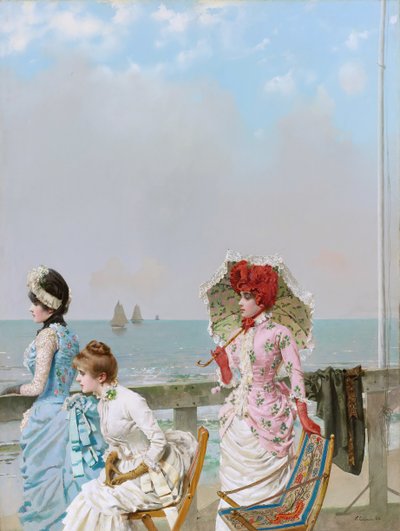 denizde gün ortası by Vittorio Matteo Corcos