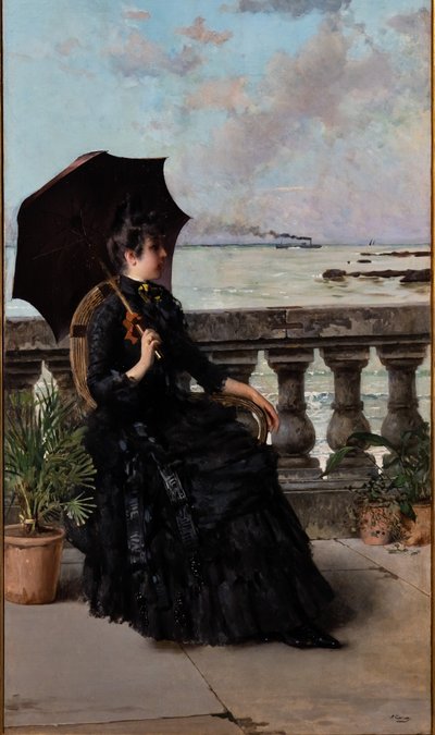 Mascagni Terasında by Vittorio Matteo Corcos