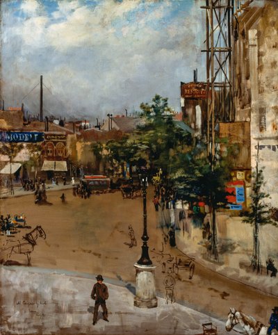 Paris sokağı by Vittorio Matteo Corcos