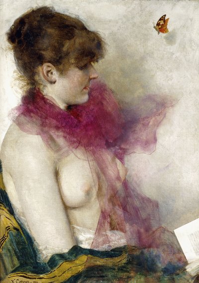 İpek Eşarp by Vittorio Matteo Corcos