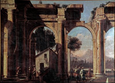 Harabelerle manzara Resim Viviano Codazzi (1604-1670) 17. yüzyıl Dim 100x132 cm Venedik, Museo Correr, n 1037 by Viviano Codazzi