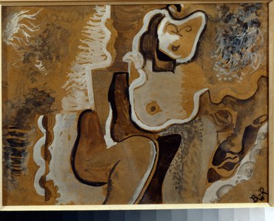 Soyut Kompozisyon - Çalışma Vladimir Davidovich Baranov Rossine (Baranov-Rossine) (Wladimir Daniel Baranoff Rossine (Baranoff-Rossine) (1888-1944), karton üzerine guaj (24x31 cm), yaklaşık 1913 - Soyut Kompozisyon, karton üzerine guaj Vladimir Davi by Daniel Vladimir Baranoff Rossine