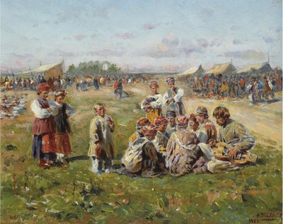 Köy Fuarı, 1882 by Vladimir Egorovic Makovsky