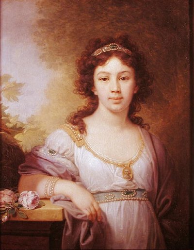 Chidbov Ailesinin bir üyesinin portresi by Vladimir Lukich Borovikovsky