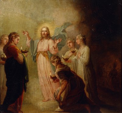 Bilge ve Budala Bakirelerin Meselleri by Vladimir Lukich Borovikovsky