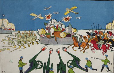 Ah, seni Alman!... Afiş, 1914 by Vladimir Mayakovsky