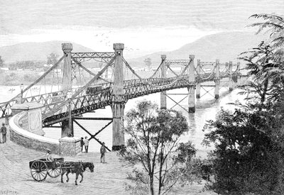 Köprü, Rockhampton, Queensland, Avustralya, 1886 by WC Fitler