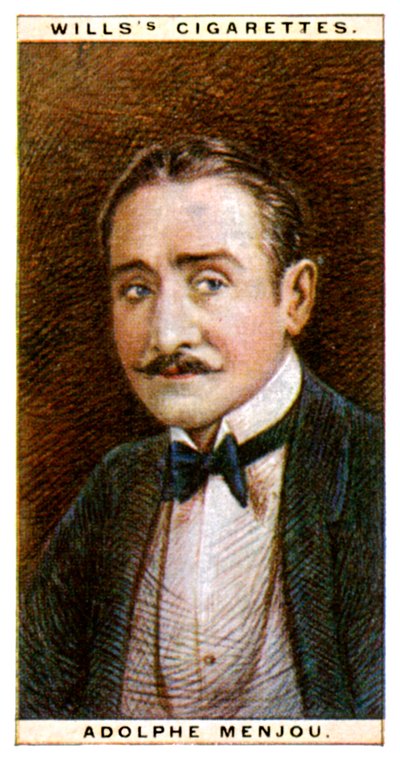 Adolphe Menjou 1890-1963, Amerikalı aktör, 1928. by WD and HO Wills