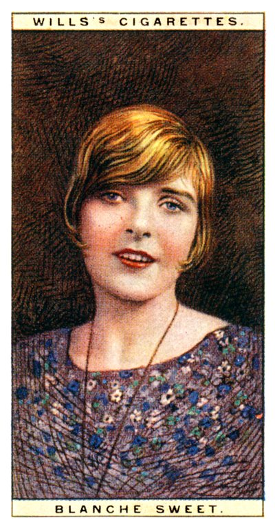 Blanche Sweet 1896-1986, Amerikalı oyuncu, 1928. by WD and HO Wills