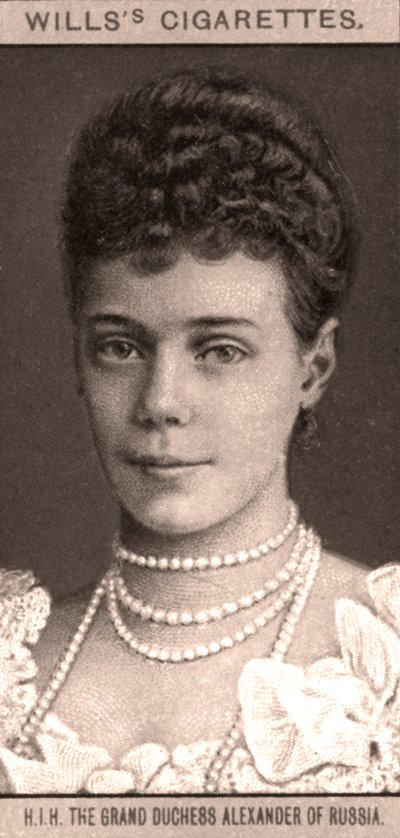 H.I.H Rusya Büyük Düşesi Alexander, 1908. by WD and HO Wills