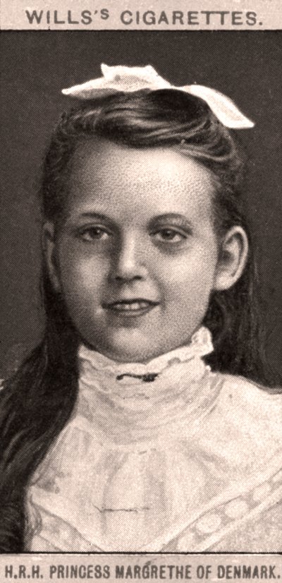 H.R.H. Danimarka Prensesi Margrethe, 1908. by WD and HO Wills