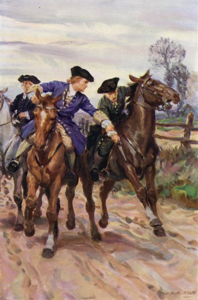 "Jones anında adamın elini tuttu" (renkli taş) by W.R.S. (after) Stott
