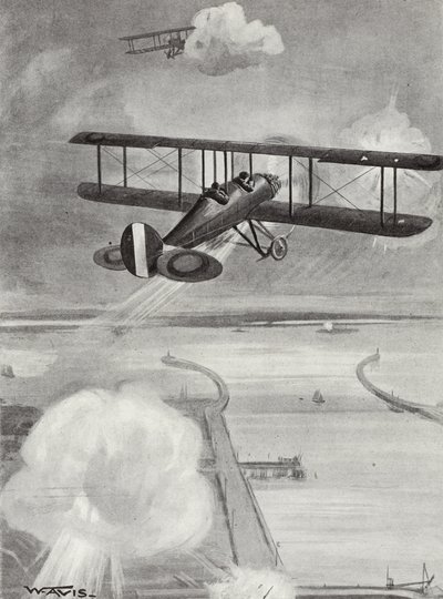 Filo Lideri Richard Davies ve Uçuş Teğmen Richard Peirse, 23 Ocak 1915