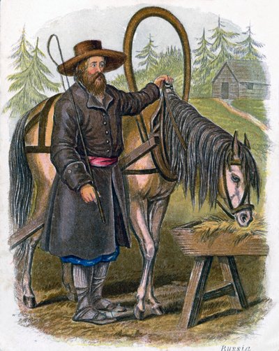 "Rus Köylü", 1809. by W Dickes