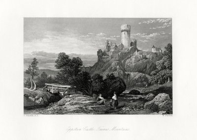 Eppstein Kalesi, Taunus Dağları, Almanya, 19. yüzyıl by W. Forrest