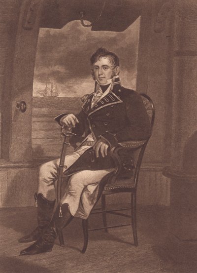 Kaptan James Lawrence (taş) by John Ward Dunsmore