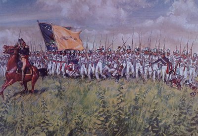 Chippawa Savaşı (renkli taş) by John Ward Dunsmore