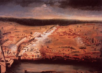 New Orleans Savaşı (renkli taş) by John Ward Dunsmore
