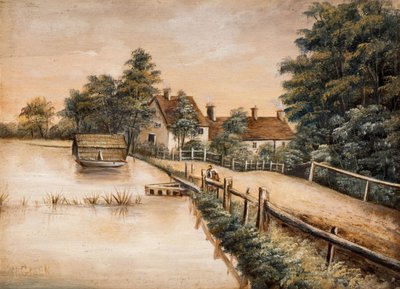 Longmoor Havuzu, Sutton Parkı, 19. yüzyıl. by W. Green