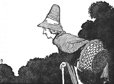 Ve Meyve Sepeti Dolu Yaşlı Bir Kadınla Tanıştım, c1930 by William Heath Robinson