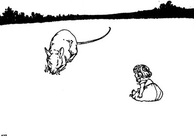 Seni Zavallı Küçük Şey! Tarla Faresi dedi, c1930 by William Heath Robinson