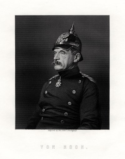 Albrecht Theodor Graf Emil von Roon, Prusyalı asker ve politikacı, 19. yüzyıl. by W. Holl