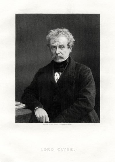 Colin Campbell, 1 Baron Clyde, İskoç askeri, 19. yüzyıl by W. Holl