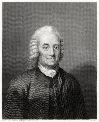 Emanuel Swedenborg, İsveçli filozof, mistik ve kozmolog, 1884 by W. Holl