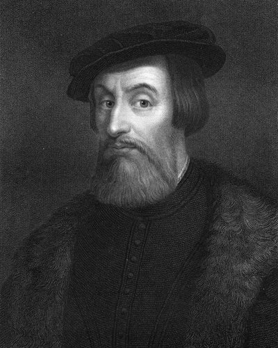 Hernan Cortes, 16. yüzyıl İspanyol fatihi, 1836. by W. Holl