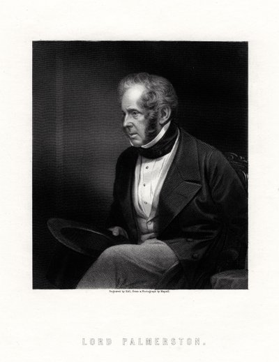 Lord Palmerston, Britanya başbakanı, 19. yüzyıl. by W. Holl