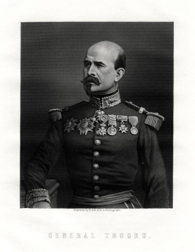 Louis Jules Trochu, Fransız askeri lider ve politikacı, 19. yüzyıl by W. Holl
