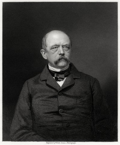 Otto von Bismarck, Alman devlet adamı, 19. yüzyıl by W. Holl