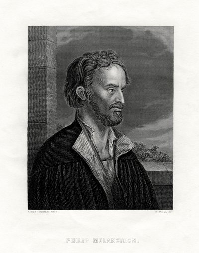 Philipp Melanchthon Alman ilahiyatçı ve Protestan Reformu yazarı, 19. yüzyıl. by W. Holl