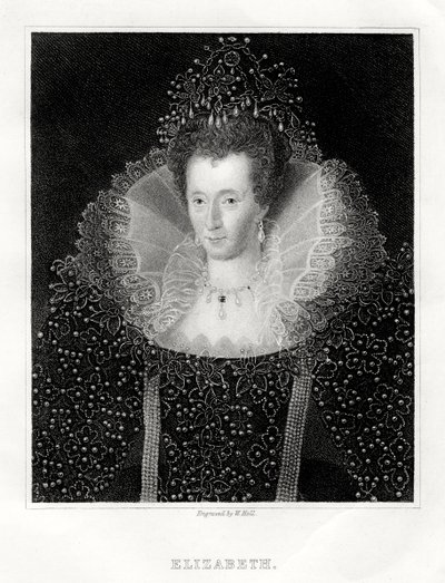 Kraliçe I. Elizabeth, 1860 by W. Holl