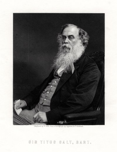 Sir Titus Salt, İngiliz üretici ve hayırsever, 19. yüzyıl. by W. Holl