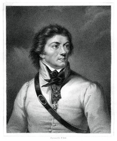 Tadeusz Kosciuszko, Polonya ve Litvanya ulusal kahramanı, general ve lider, 1833 by W. Holl